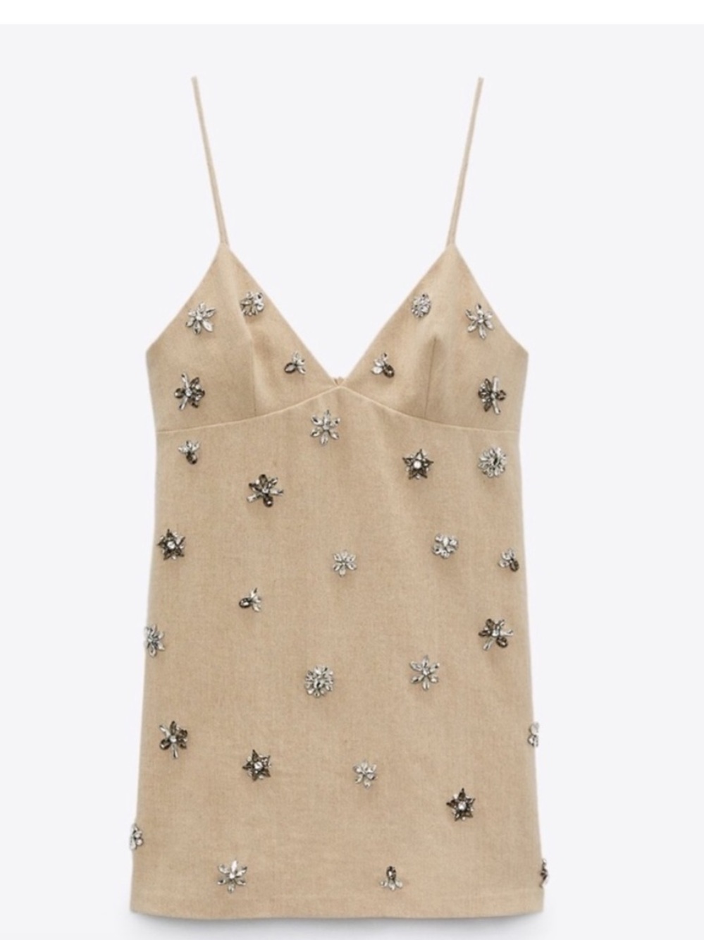 Zara Bedazzled Mini Dress